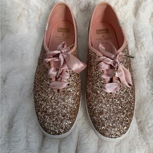 Keds x Kate Spade New York Champion Glitter Sneakers - Rose Gold